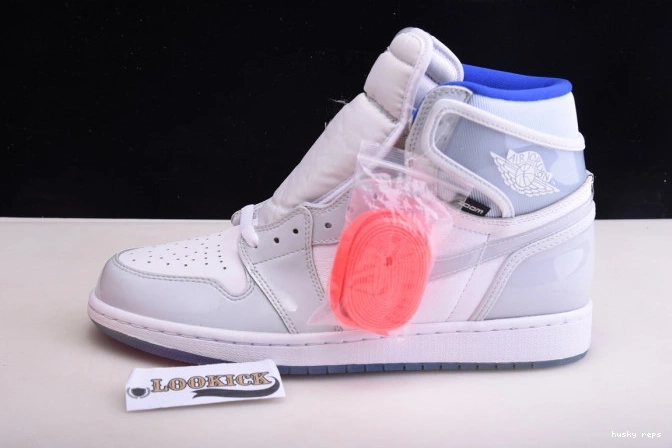 Cheap Husky Air High Retro White Zoom Blue Jordan Racer 1 CK6637-104 0719